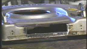 Voila' a perfectly cut slot