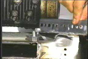 Spacers on right hand adjustable bracket